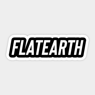 Flat Earth Sticker